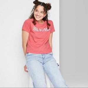 NWT WILD FABLE Pink Be Kind Women’s XS T-shirt